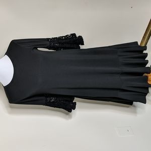 Maurine Dress With Lace Bell Sleeves